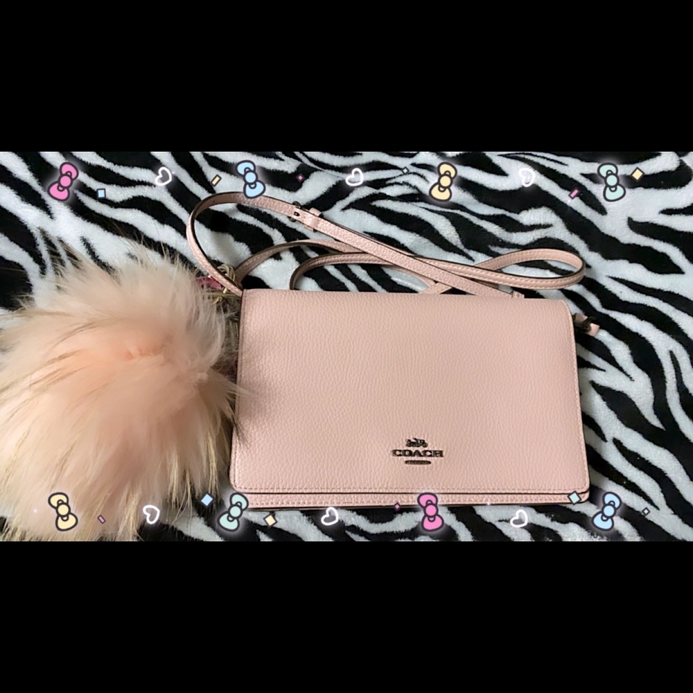 Pink coach crossbody